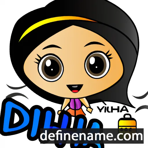 cartoon of the name Dhia