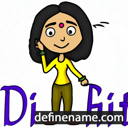 cartoon of the name Dhriti