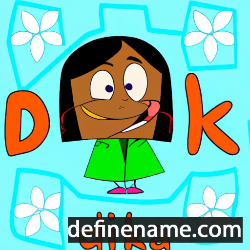 cartoon of the name Dialika