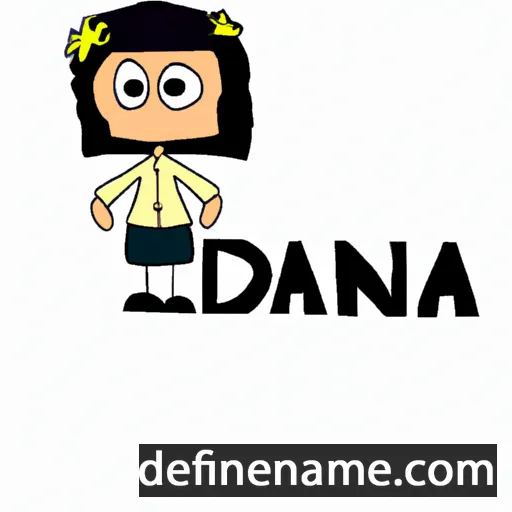 cartoon of the name Dianda