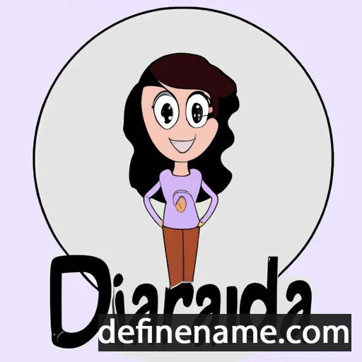 cartoon of the name Diandra