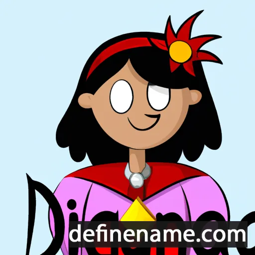 cartoon of the name Dianica