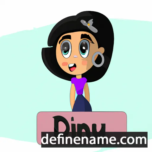 cartoon of the name Diany