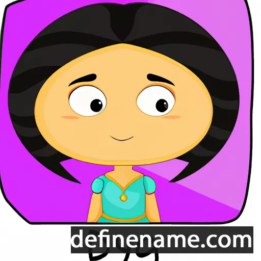 cartoon of the name Diaya