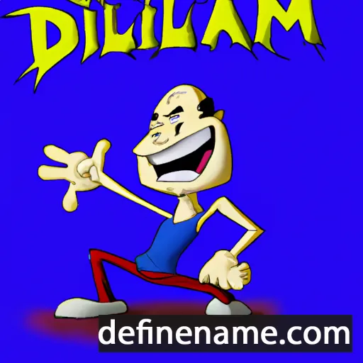 cartoon of the name Diblaim