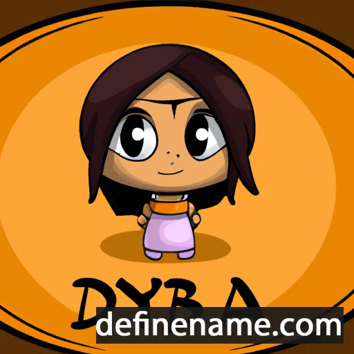 cartoon of the name Dibya