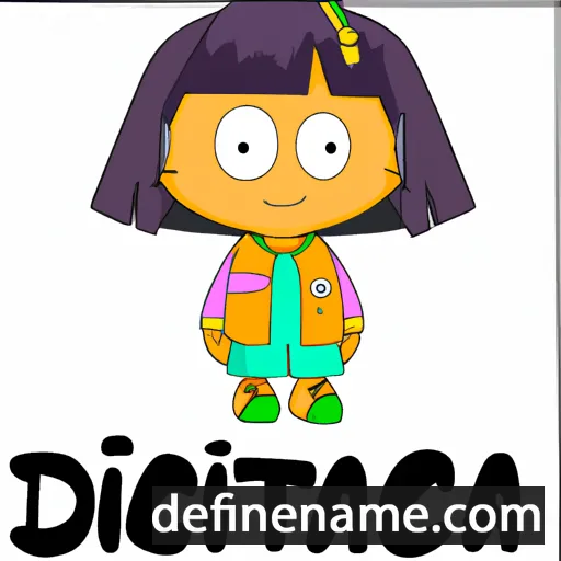 cartoon of the name Dictina