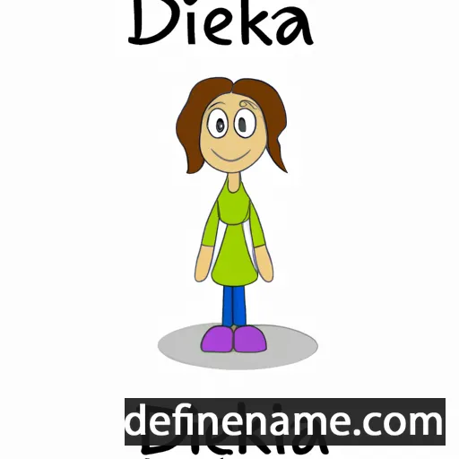 cartoon of the name Diderika