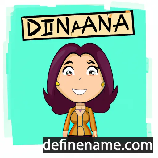 cartoon of the name Dieana