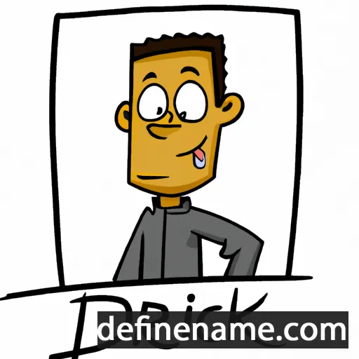 cartoon of the name Diedrick