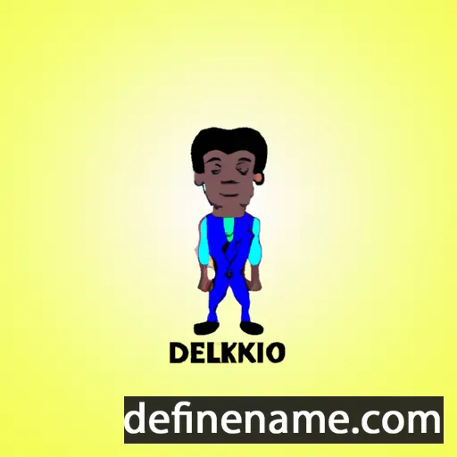 cartoon of the name Diekololaoluwalayemi