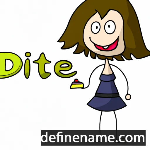 cartoon of the name Diete