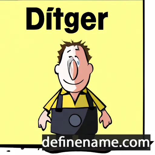 cartoon of the name Dietger