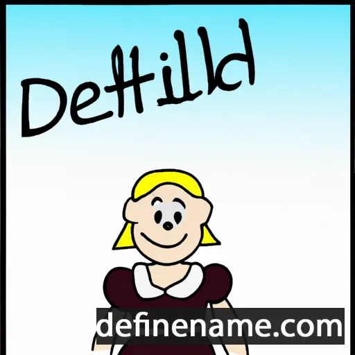 cartoon of the name Diethild