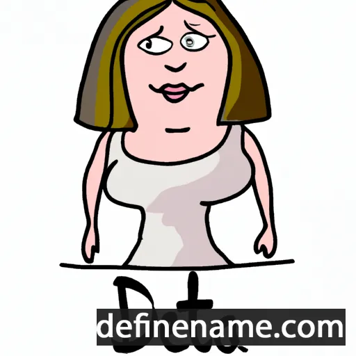 cartoon of the name Dietta