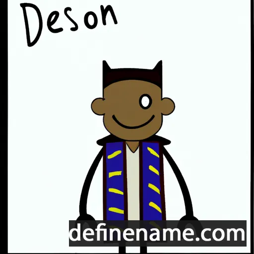 cartoon of the name Dieuson