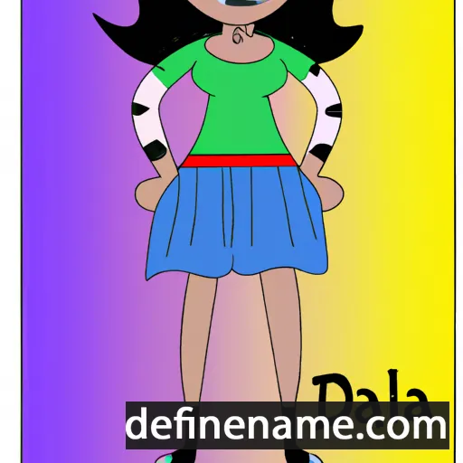 cartoon of the name Dilana