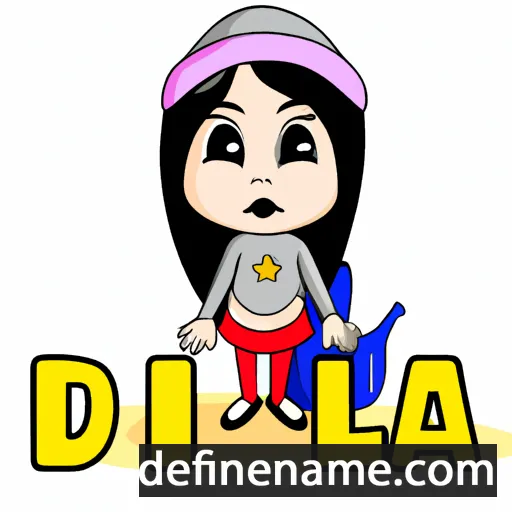 cartoon of the name Dilla