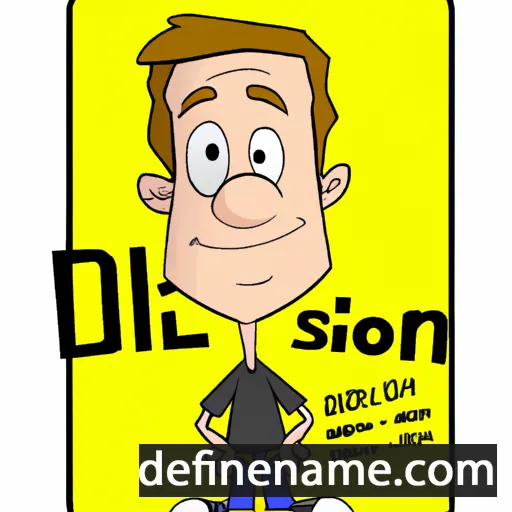 cartoon of the name Dillion