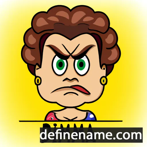 cartoon of the name Dilma