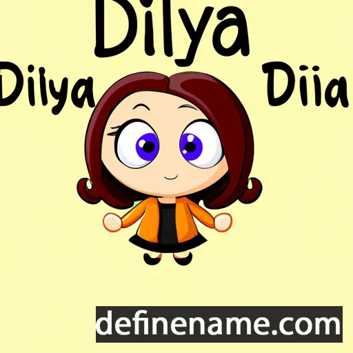 cartoon of the name Dilyayra