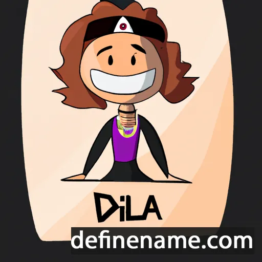 cartoon of the name Dilza