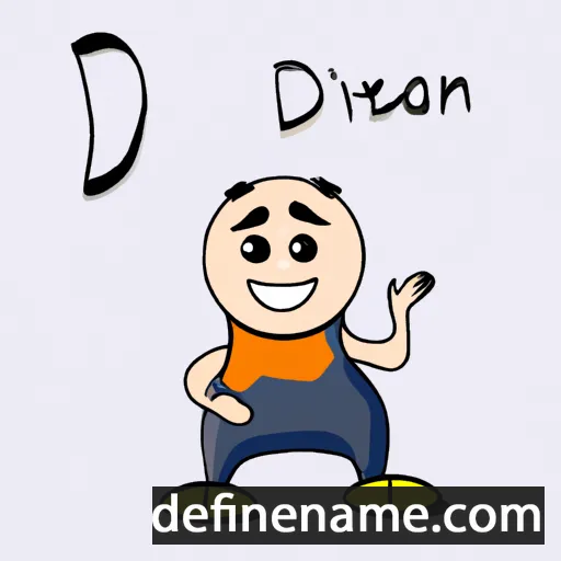 cartoon of the name Dinarə