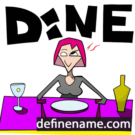 Dine cartoon