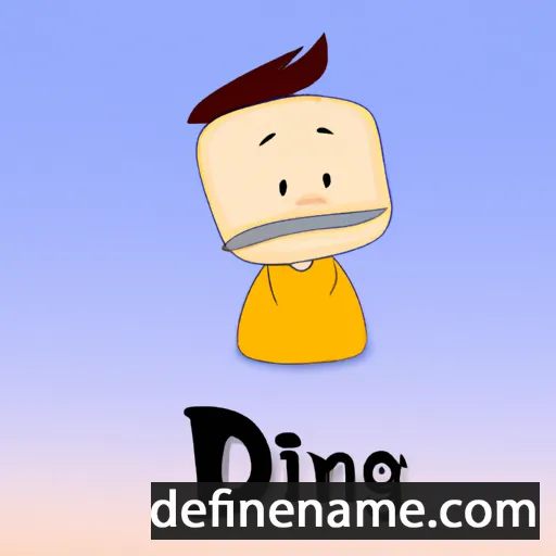 cartoon of the name Ding