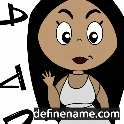 cartoon of the name Dinha