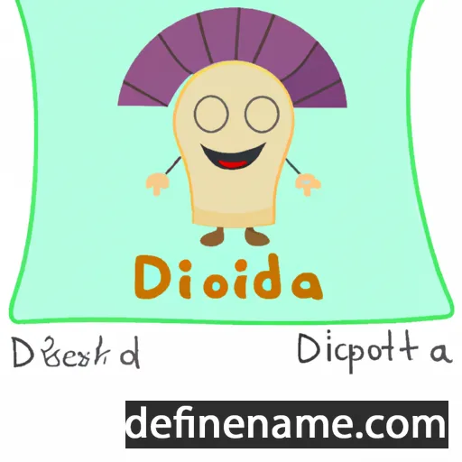 cartoon of the name Diodata