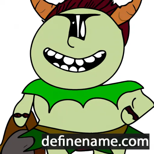 cartoon of the name Diohen