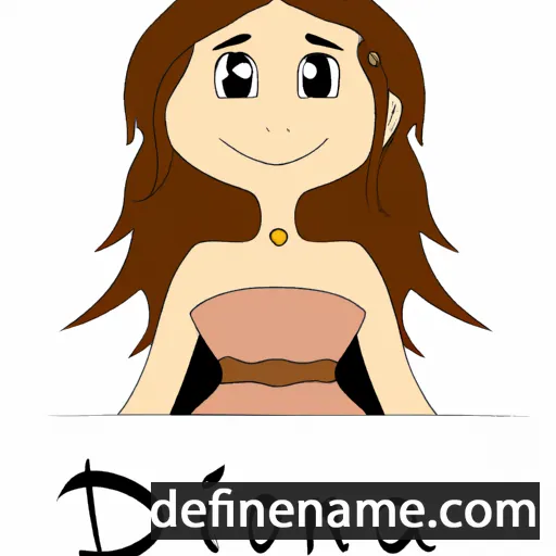 cartoon of the name Diona