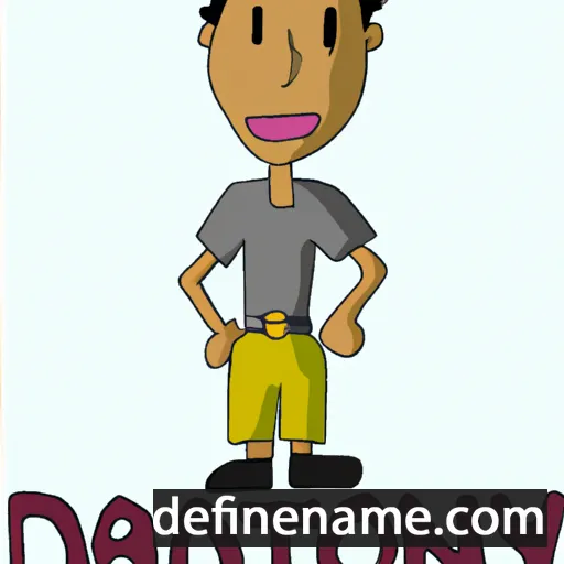 cartoon of the name Diontay