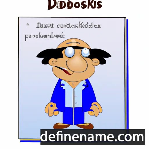 cartoon of the name Dioskourides