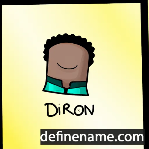 cartoon of the name Diron