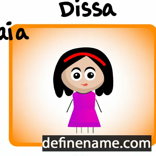 cartoon of the name Disa