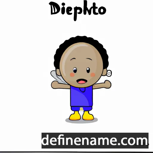 cartoon of the name Dithapelo