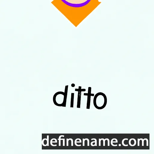 cartoon of the name Ditiro