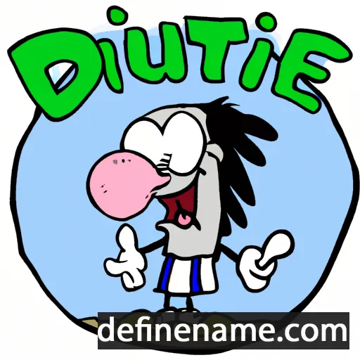 cartoon of the name Diturie