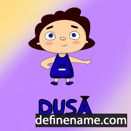 cartoon of the name Diuša