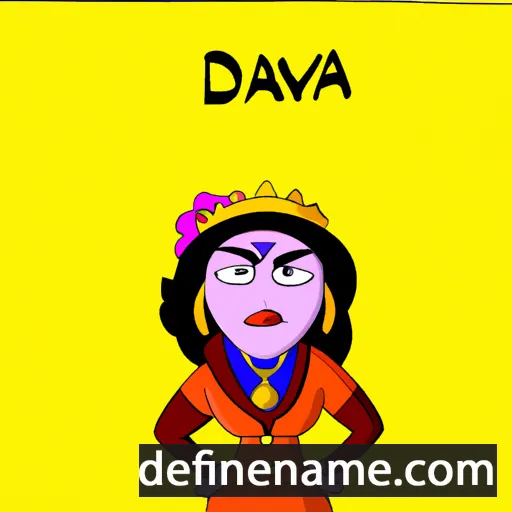 cartoon of the name Divadar