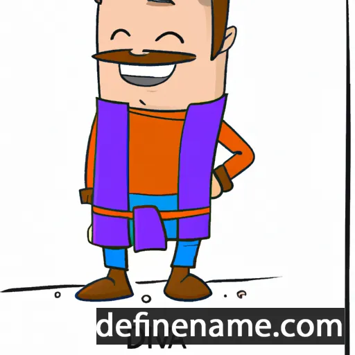 cartoon of the name Divakar