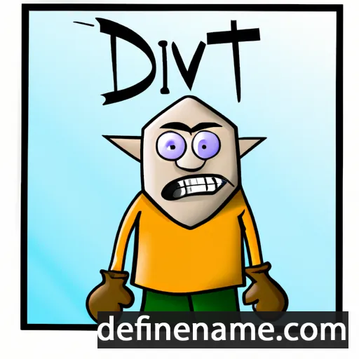 cartoon of the name Divit