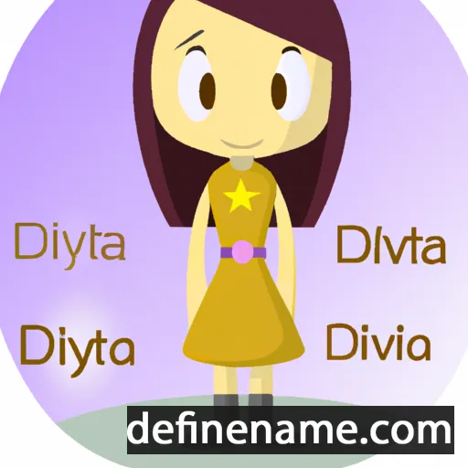 cartoon of the name Divitia