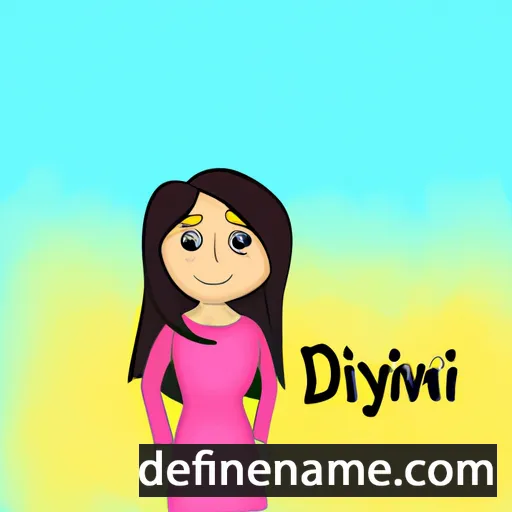 cartoon of the name Divyani