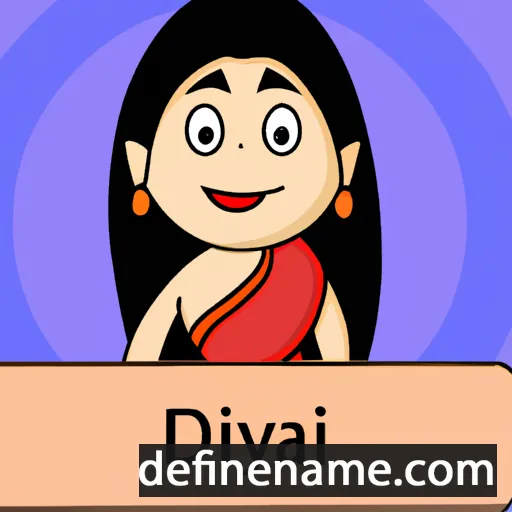 cartoon of the name Divyavāṇi