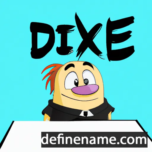 cartoon of the name Dixee