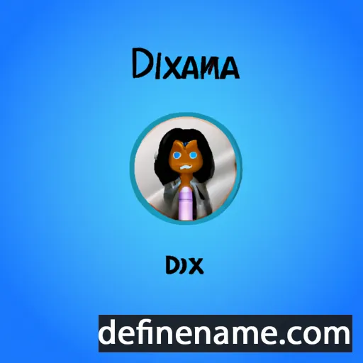 cartoon of the name Dixiana