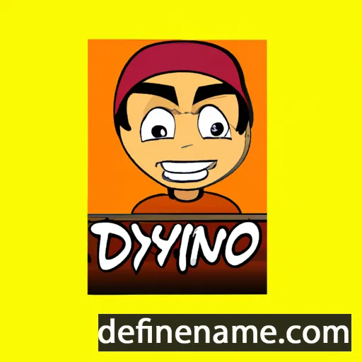 cartoon of the name Diyano